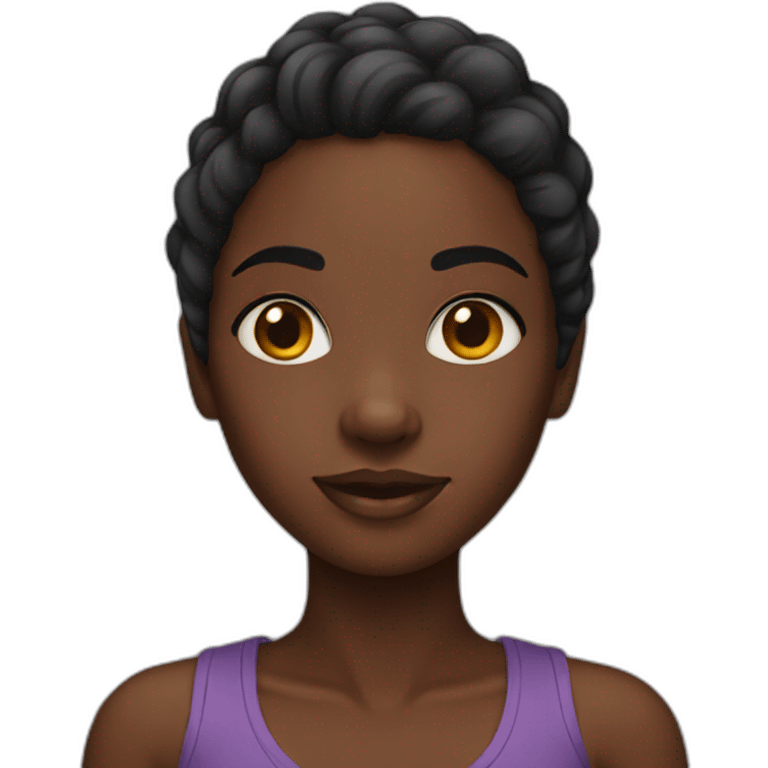 Black girl emoji