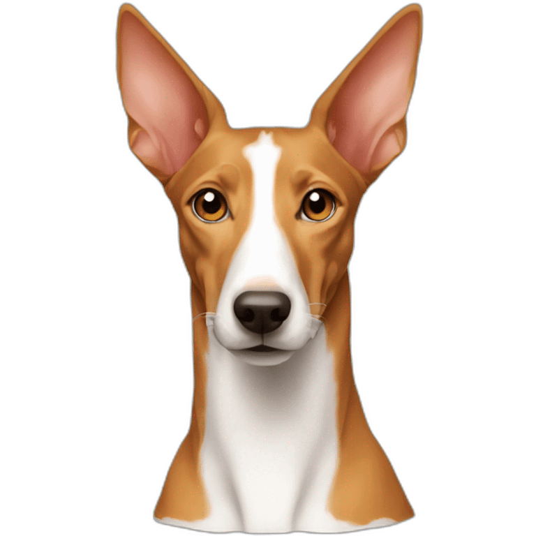 A podenco face emoji