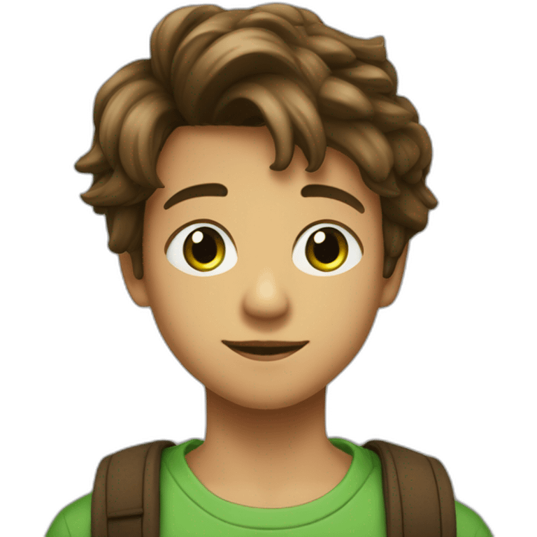 Garcon de 13 ans brun au yeux vert qui s appelle esteban emoji