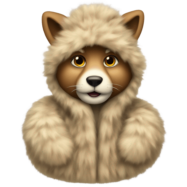 fur coat emoji