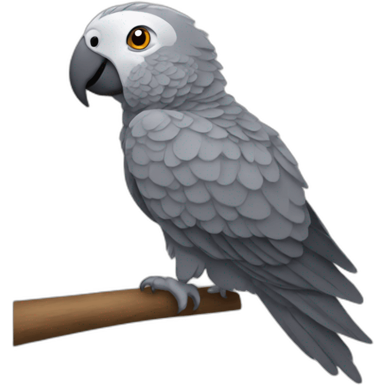 african gray parrot emoji