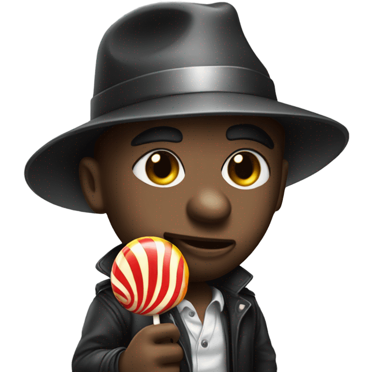 Gangster with lolipop  emoji