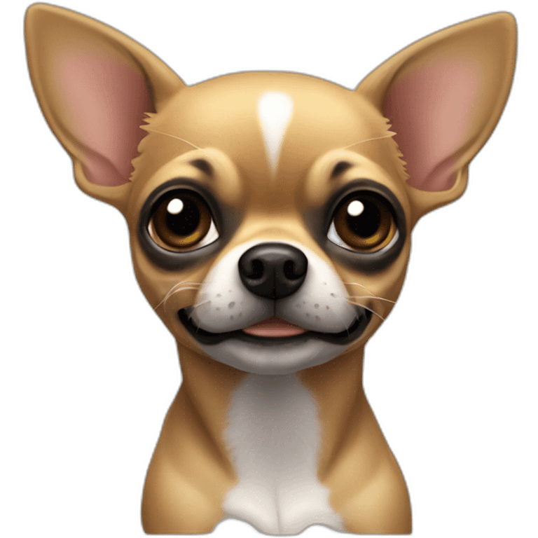 chihuahua NEGRO lamentándose emoji