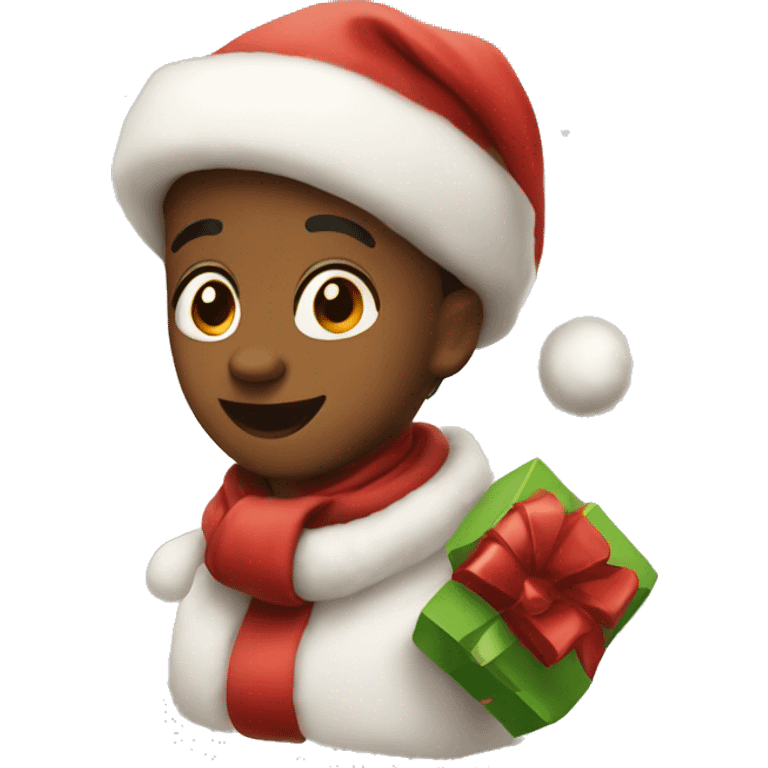 Cute christmas emoji