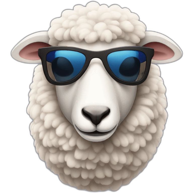 sheep with sunglasses emoji