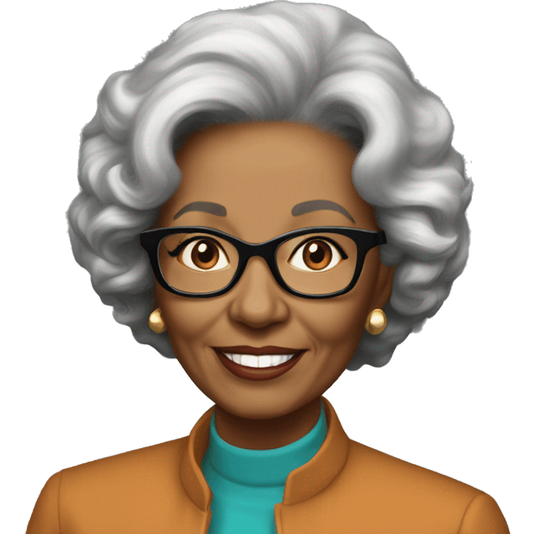 Annie Easley, NASA computer scientist, no glasses emoji