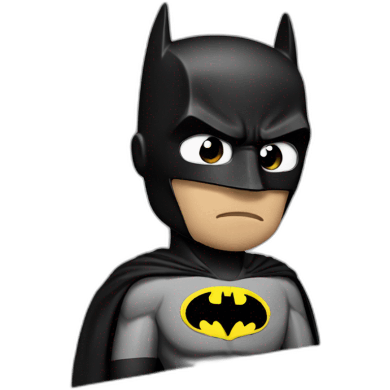 Very sad Batman emoji