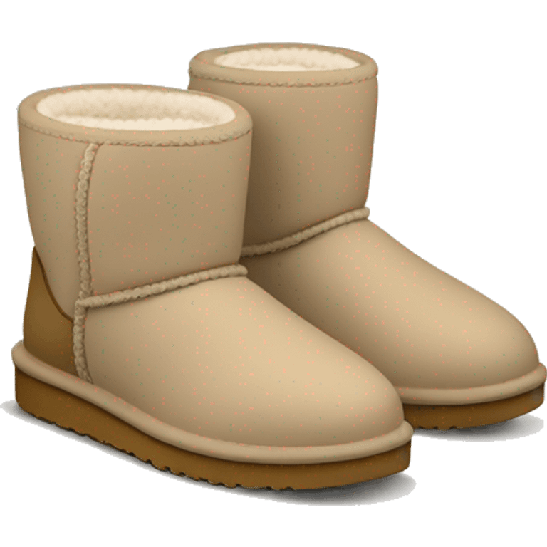 Uggs ultra mini sand color emoji