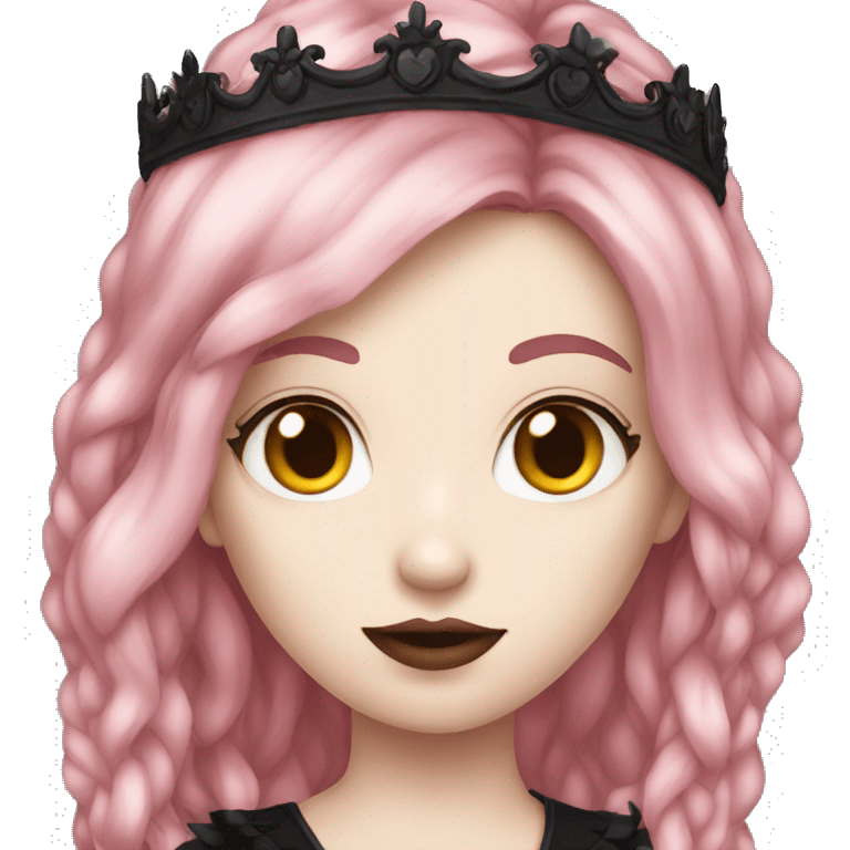 goth red head princess emoji