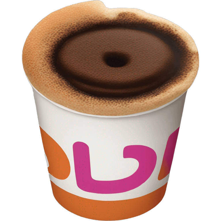 Dunkin coffee emoji