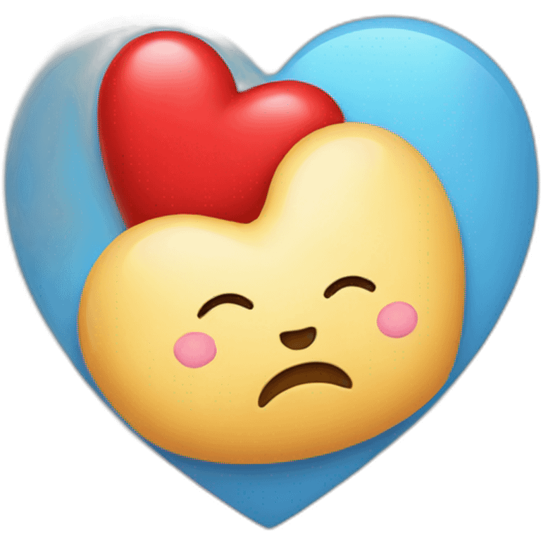 Heart with fat emoji