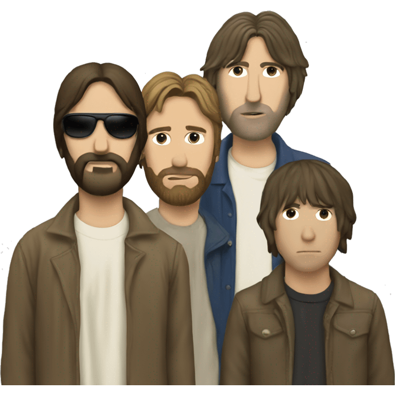 Jesus and the band oasis emoji