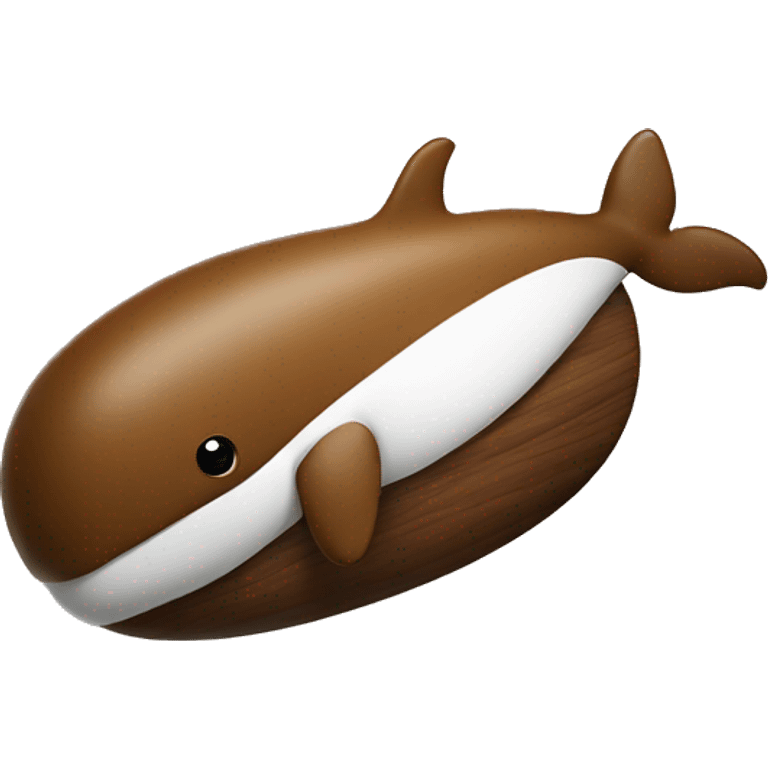 A whale mixed with a walnut emoji