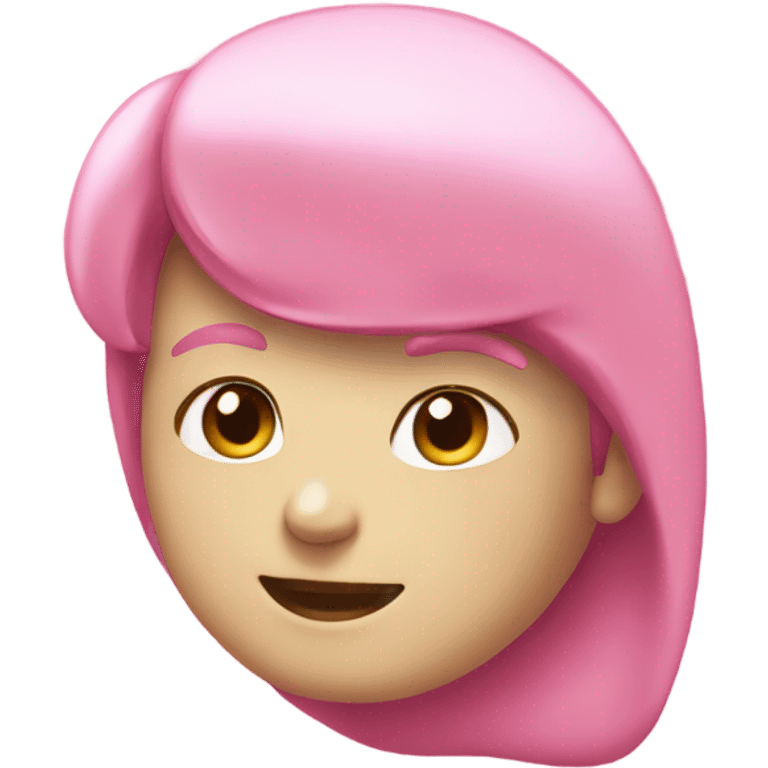 pink color number 1 emoji