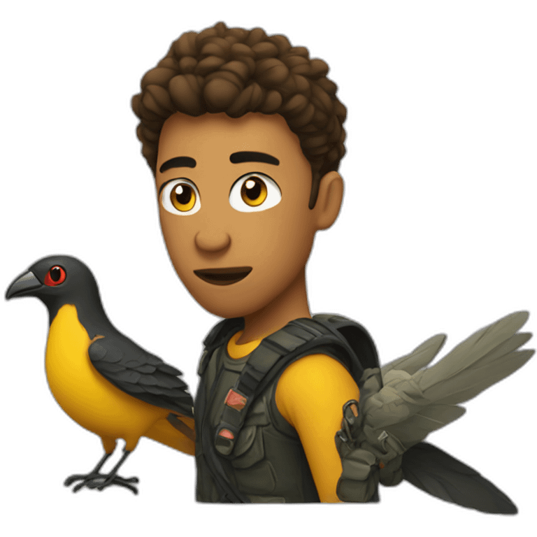 rebel and bird emoji