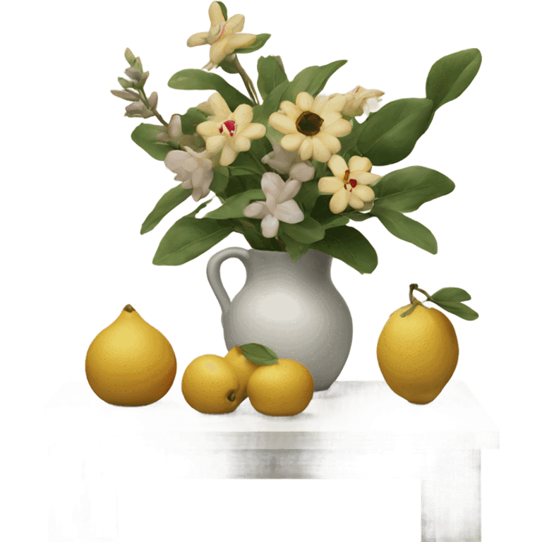 serene still life arrangment emoji