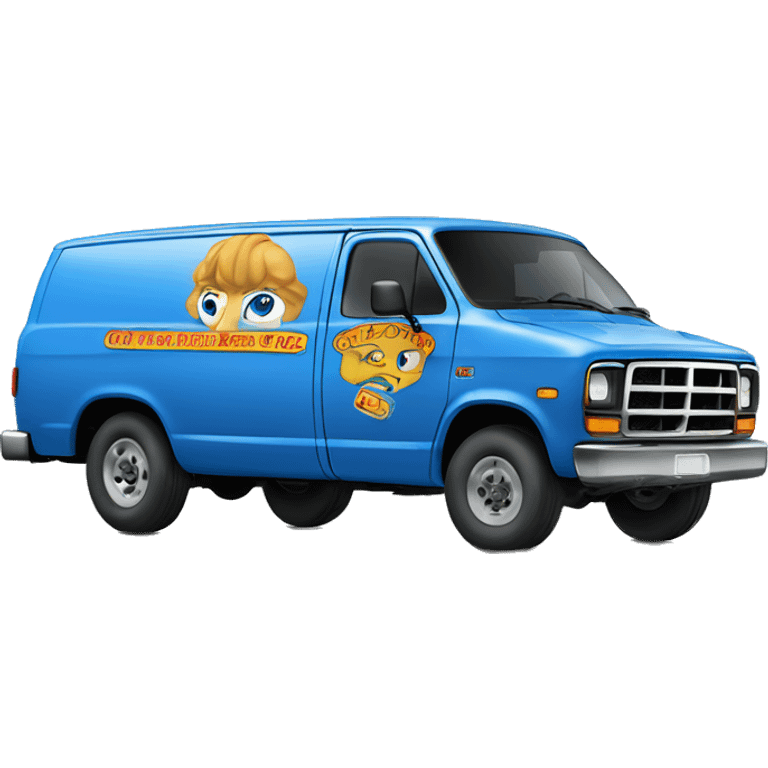 blue Dodge RAM Van Oh-Kay Plumbing & Heating 1986  emoji