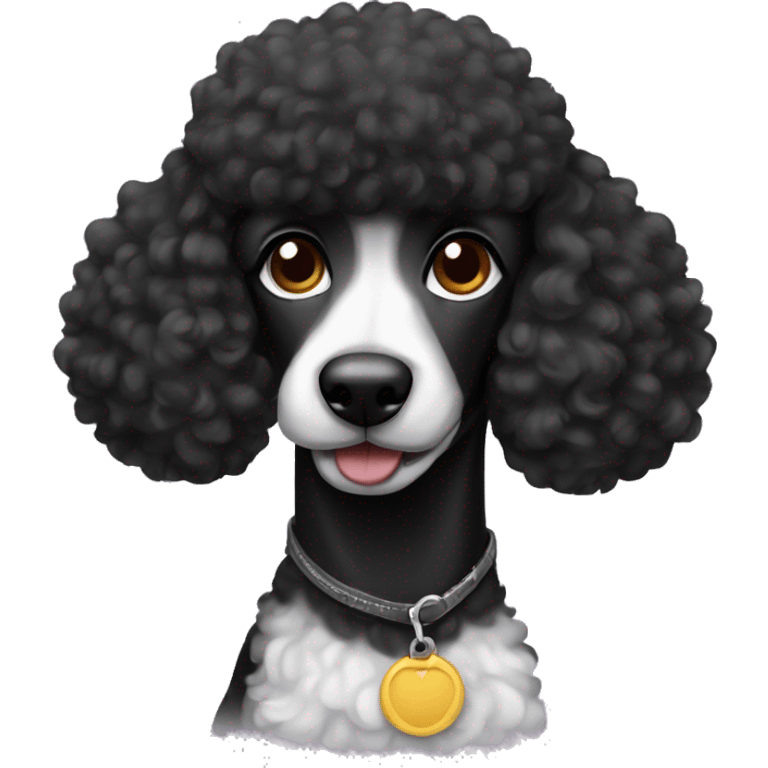 Black and ran poodle emoji