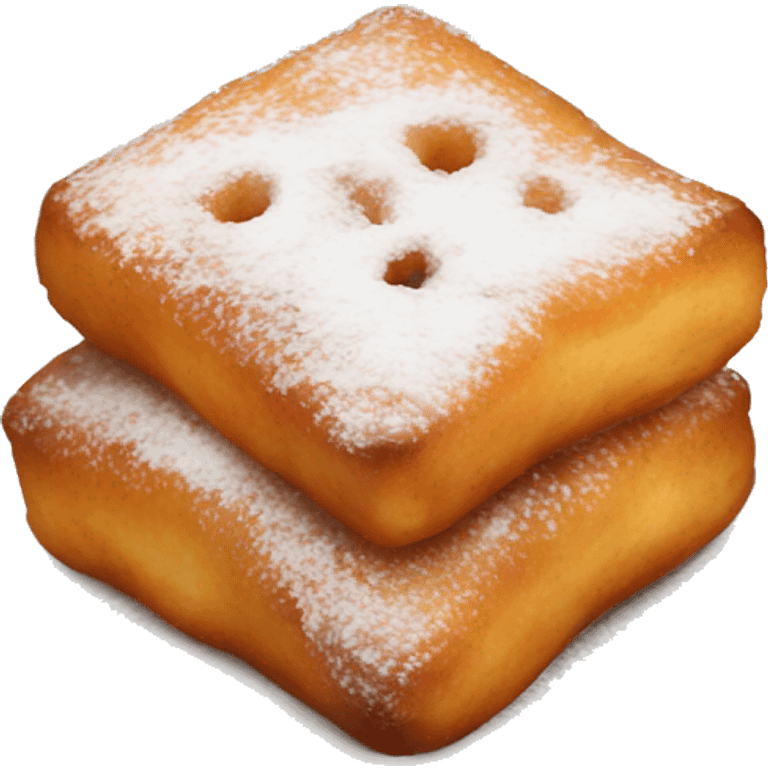 square beignets emoji