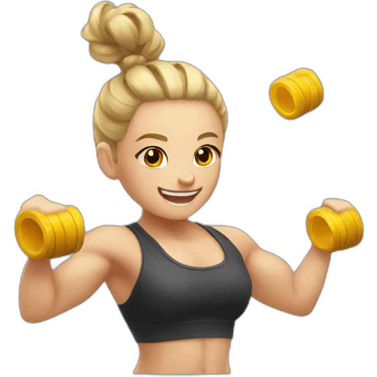 gym achievement macro emoji