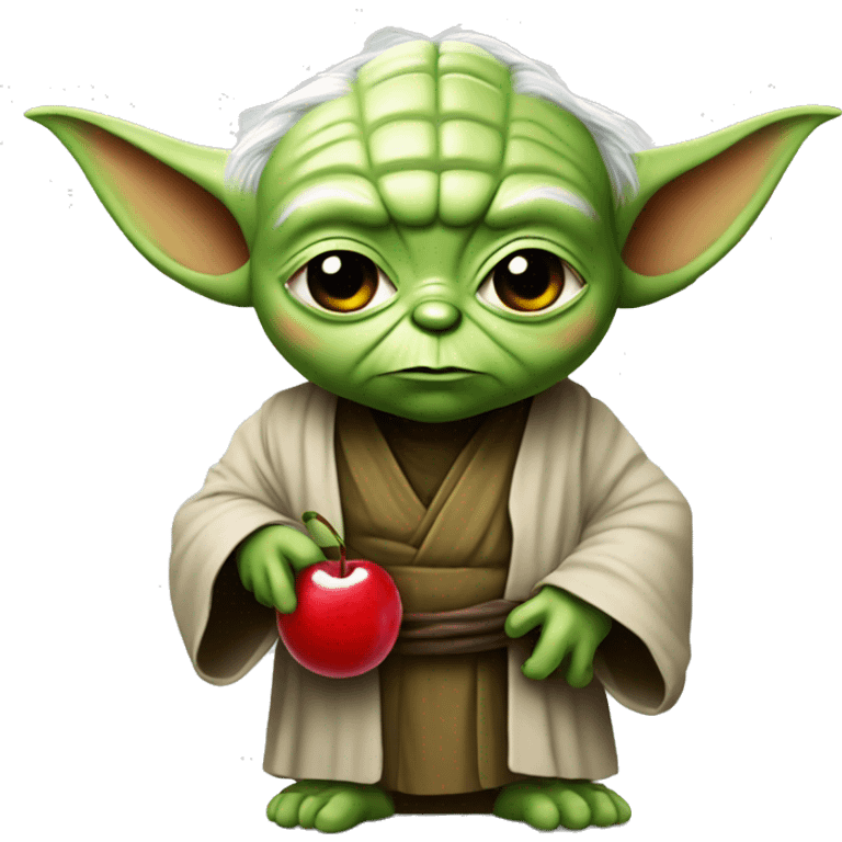 yoda with cherry emoji