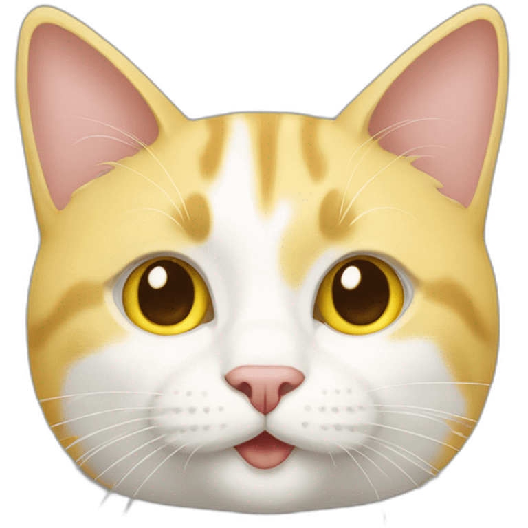 yellow and white cat emoji