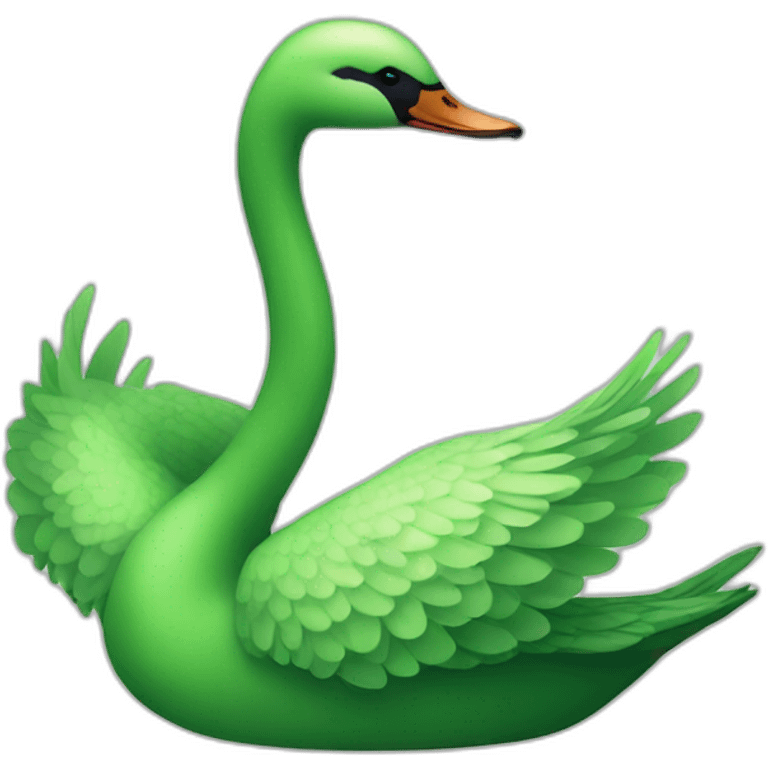 Green swan emoji