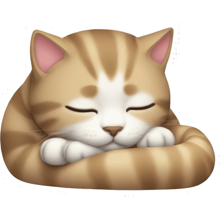 sleeping cute cat emoji