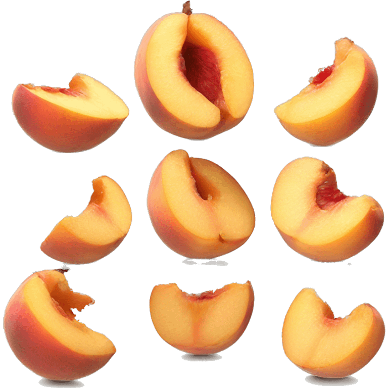 Peach half eaten  emoji