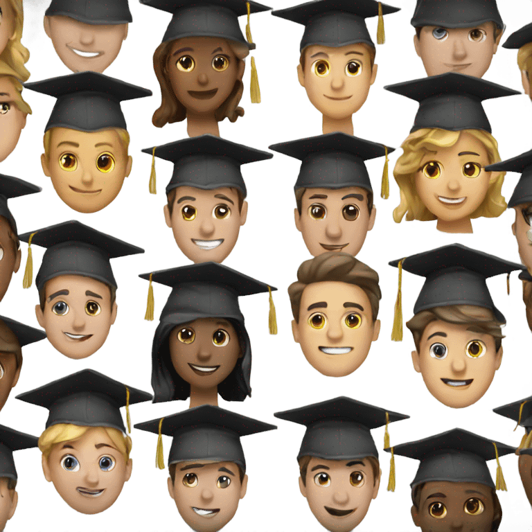 hat with students emoji