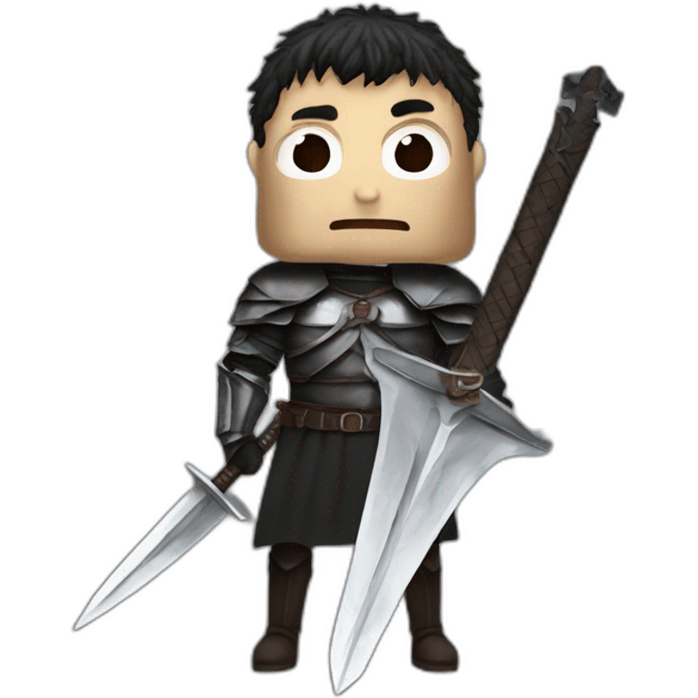 angry berserk guts with large claymore without guard emoji