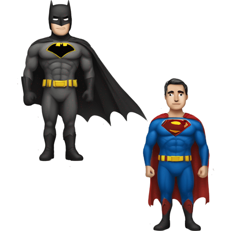 Half Batman, half Superman emoji