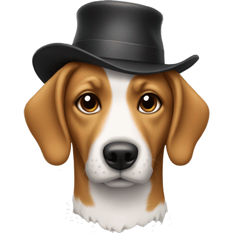 Dog in the hat emoji