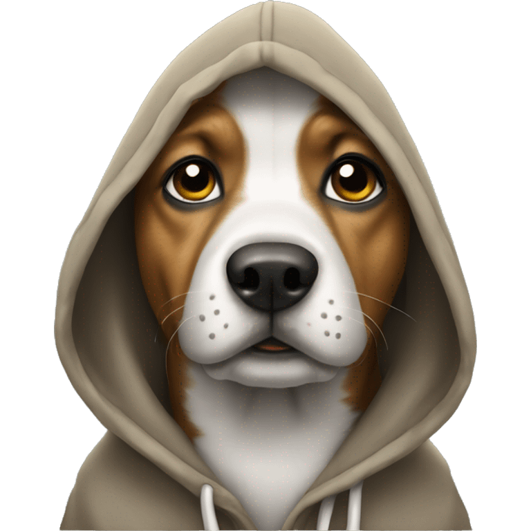 dog wearing a hoodie  emoji