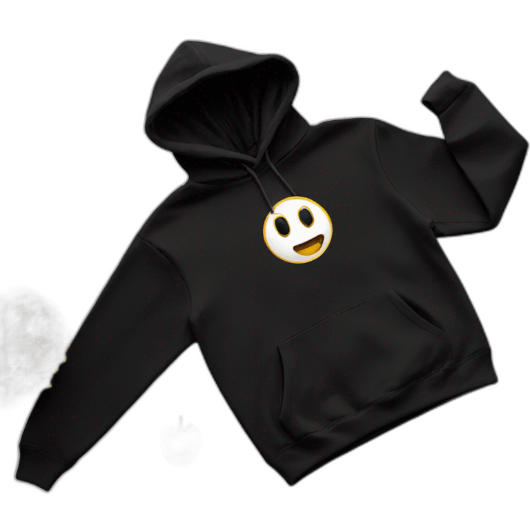 hoodie-black emoji