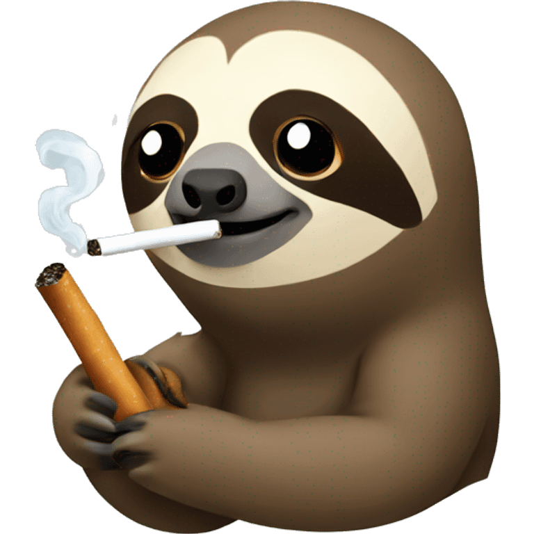 sloth smoking emoji