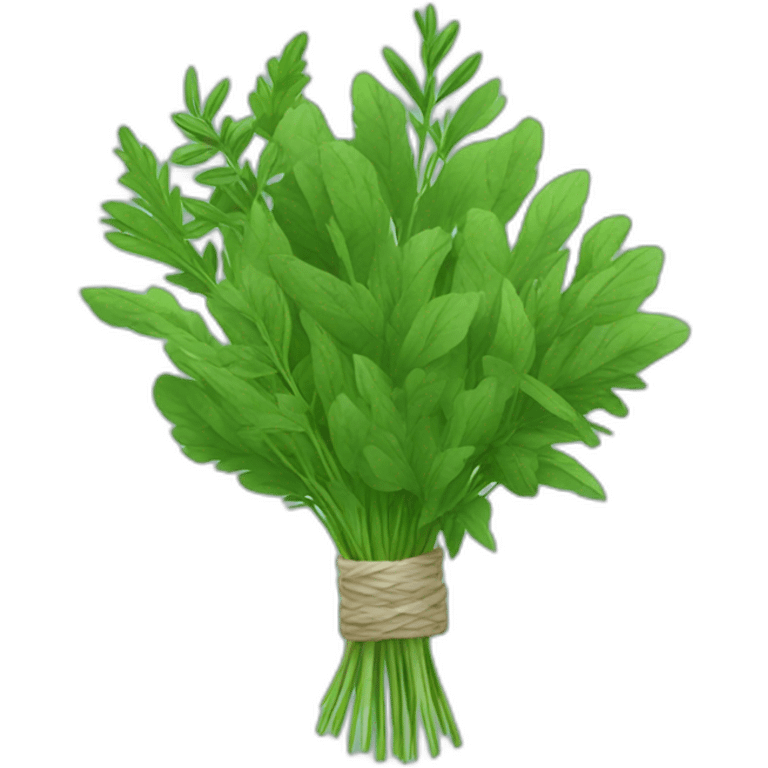 bouquet of green herbs emoji