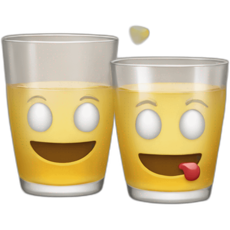 Cheers with 2 shot glasses emoji