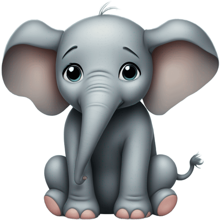 Sick baby elephant  emoji