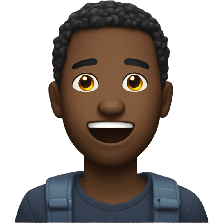 black guy shurgging emoji