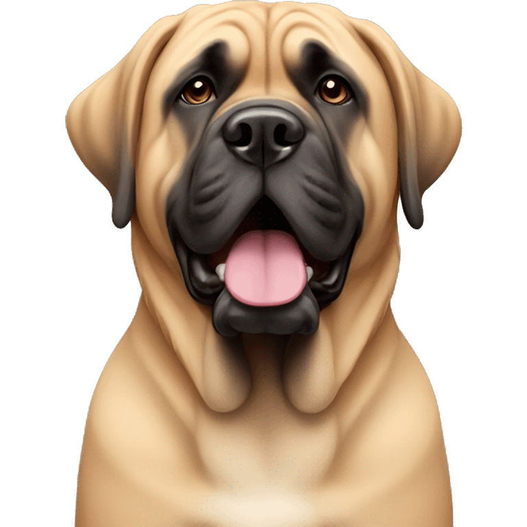 An apricot English mastiff emoji