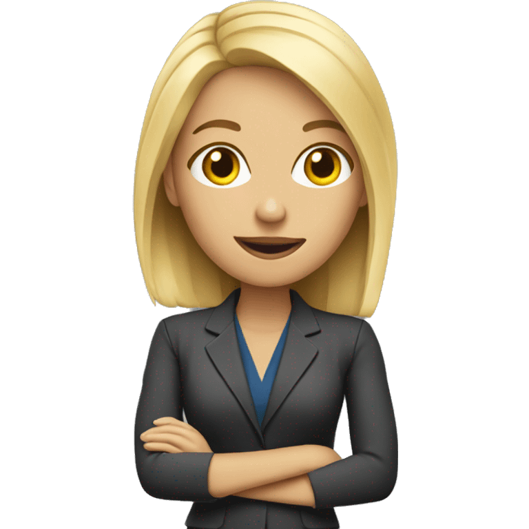 blonde female news reporter  emoji