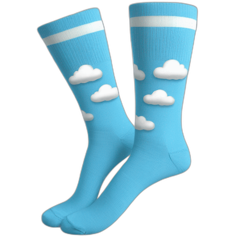 cloud blue socks unfeet emoji