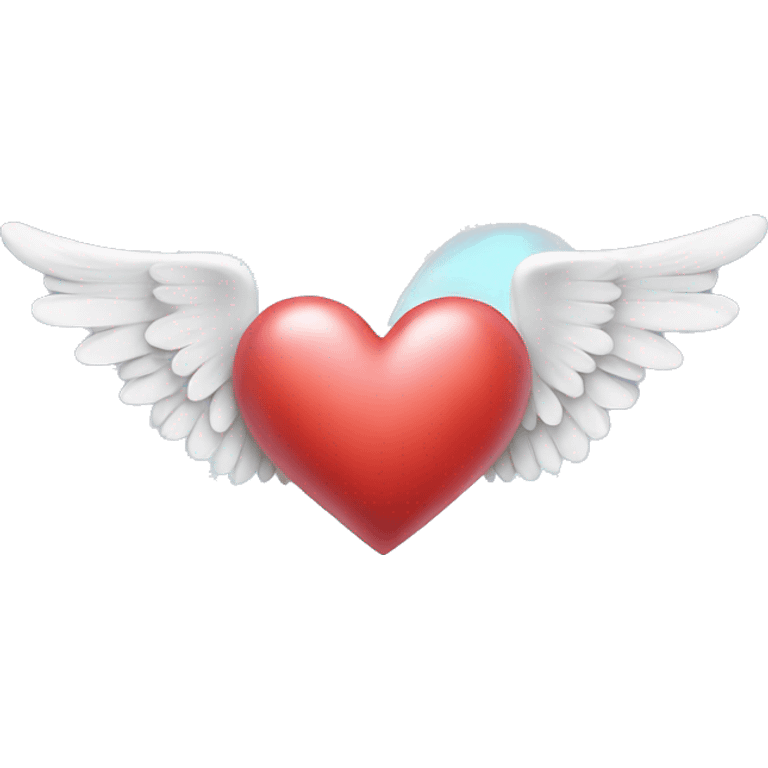 Heart with angel wings emoji