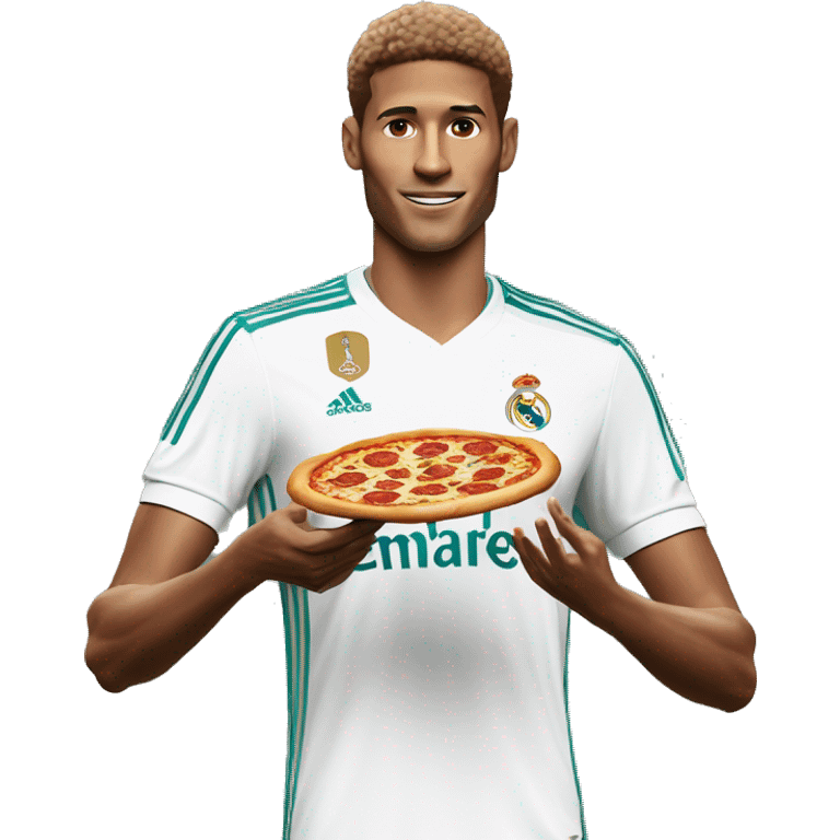 skinny jude bellingham real madrid holding a pizza emoji