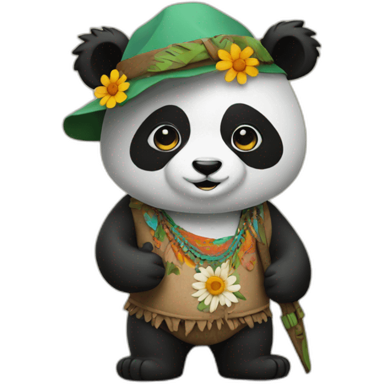 Hippie Panda emoji