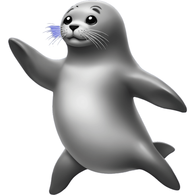 a seal dancing with a disco costume on emoji