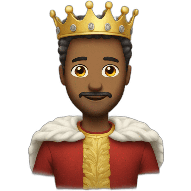 Man feels like king emoji