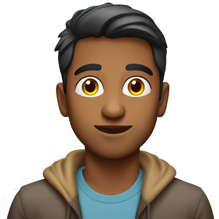 Modern Indian young man in Casual emoji