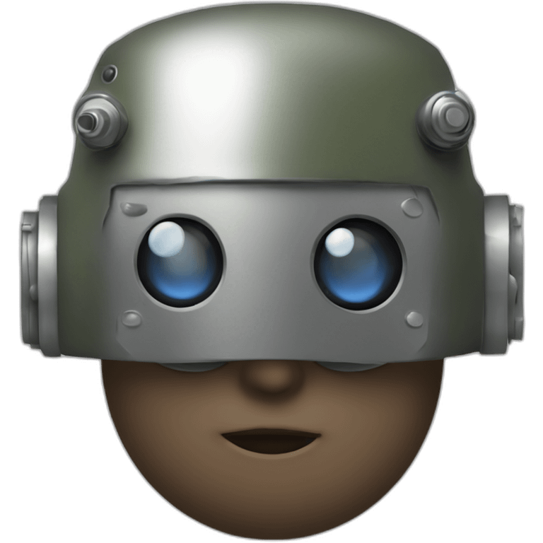 Automatron compact, small, soldier, one eye emoji